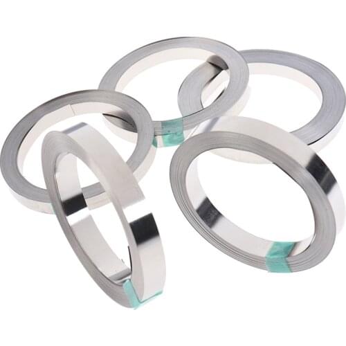 10M 6mm 8mm x 0.1/0.12/0.15 Nickel Strip Tape For Li 18650 Battery Spot