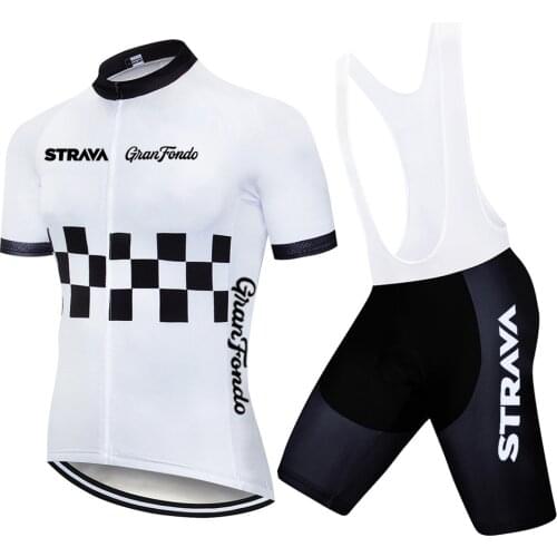 New 2021 SPAIN STRAVA Jersey 20D Bike Pants Suit Mens Summer Quick Dry BICYCLING Team Shirts Maillot Culotte Wear Clothing