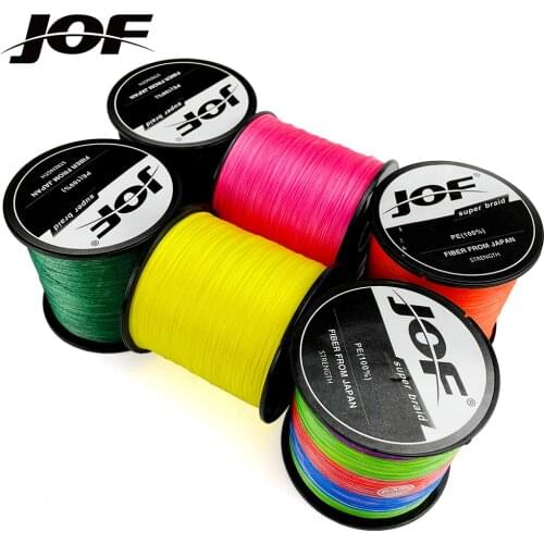 JOF 300M 8 Strands 18-96LB Braided Fishing Line PE Multilament Braid Lines wire Smoother Floating Line