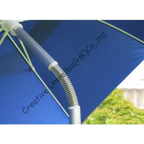2m diameter beach fishing umbrella,anti-rust,aluminum muti-function beach umbrella, fiberglass long ribs,double layer,windproof
