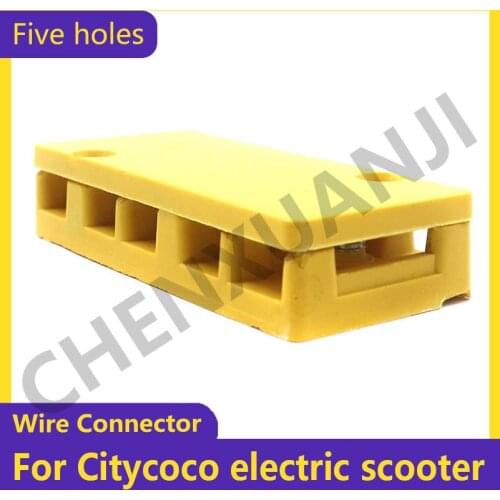 Wire Connector for Citycoco Electric Scooter 5-hole Yellow Mini Quick Connector Universal Compact Wire Connector Home Connector