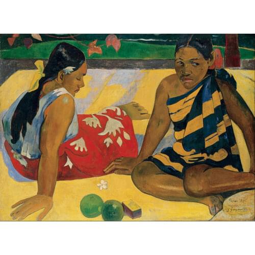 Parau Api. What News by Paul Gauguin oil Painting Canvas High quality hand painted Art Reproduction