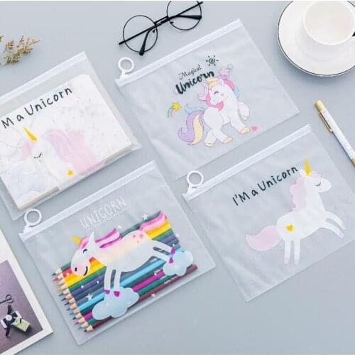 Saussurea Pencil Cases With Unicorn