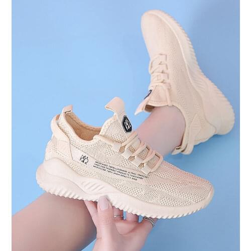 Mesh Women Sneakers Breathable Women Flat Shoes Lightweight Casual Shoes Ladies Lace-up Deportivas Mujer Chaussures Femme