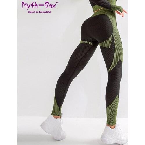 Yoga Pants Women Leggings Sport Woman Hit Color Running Trouser Sexy Hips Slim Gym Pant Fitness Workout Tights Quick Dry Leggins
