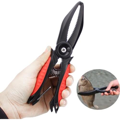 High-quality Ultralight Rubber ABS Fishing Plier Skidproof Fish Clamp Clip Catch Unhooking Device