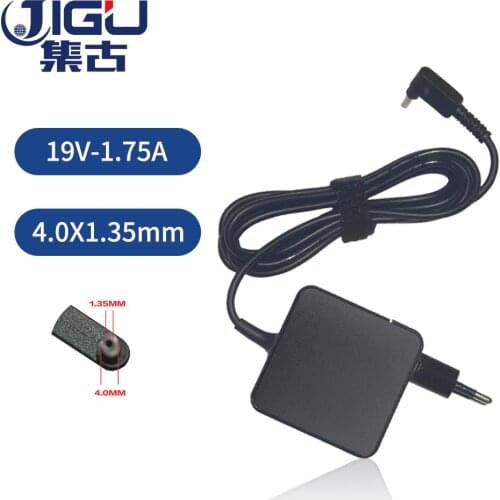 JIGU 19V 1.75A 4.0X1.35mm Laptop Charger AC Adapter PowerFor Asus F201 F201E F202 F202E S200E T200TA T300CHI X200MA X201E X451MA