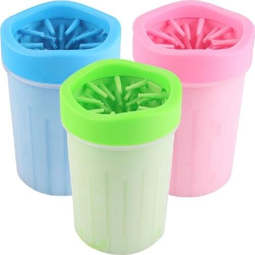1 PCS Pet Cats And Dogs Foot Washing Cup Cleaning And Grooming Pet Supplies Out Portable Silicone Foot Washing Device
