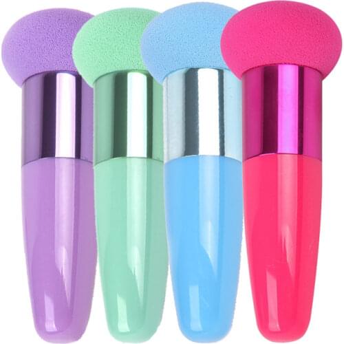 1pcs Mushroom Shape Face Makeup Brush Cosmetic Puff Stick Liquid Foundation Powder Smooth Dry Wet Sponge Beauty Make Up Tools