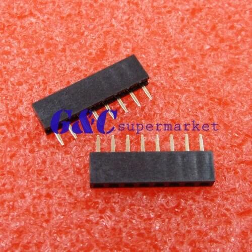 20PCS 1x8 Pin 2.0mm Pitch Single Row Straight Female Pin Headers Strip