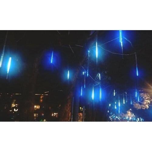 50cm 60leds SMD 3528 LED RGB Double side Led meteor tube shower rain lights New Year Christmas tree lights outdoor F