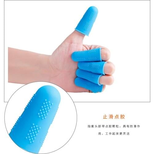 A2672 Protection Finger Anti-Scald Incised Wound Silicone Finger Stall Anti-Slip Finger Sleeve Finger Protectors