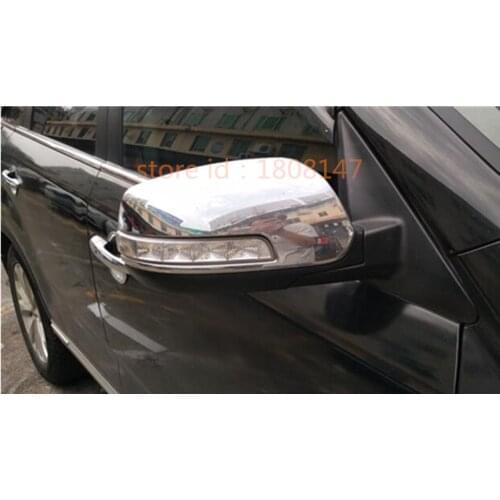 Free shipping for Kia Sorento 2013-2014 car ABS chrome decoration stick rear view Rearview Side glass Mirror trim frame 2pcs