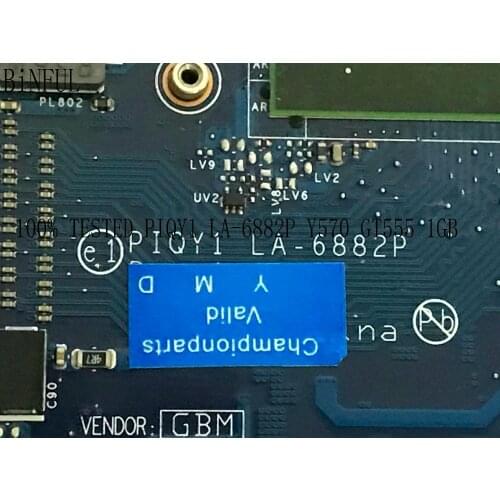 PIYQ1 LA-6882P MAINBOARD MOTHERBOARD FOR LENOVO Y570 NOTEBOOK PC GPU GT555