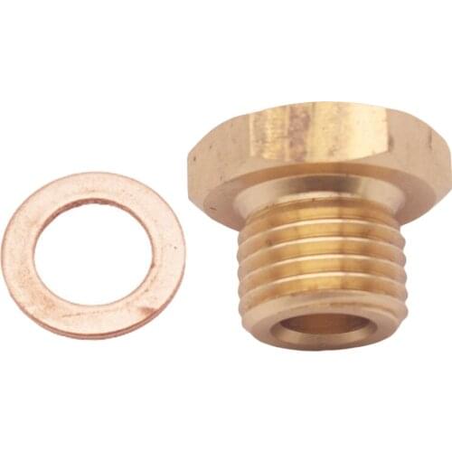 1/8-27 NPT To M14 Pressure Temperature Gauge Sensor Sender Fitting Adapter