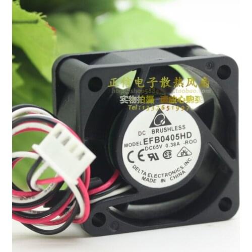 Delta EFB0405HD 4cm 40x40x20mm 4020 DC 5V 0.38A Cooler Computer CPU Server Inverter Axial Cooling Fans