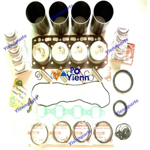 For Yanmar 4TNV82 4TNV82A Overhaul Rebuild Kit With Liner Piston Ring set For fit Excavator Tractor Engine Repair Parts