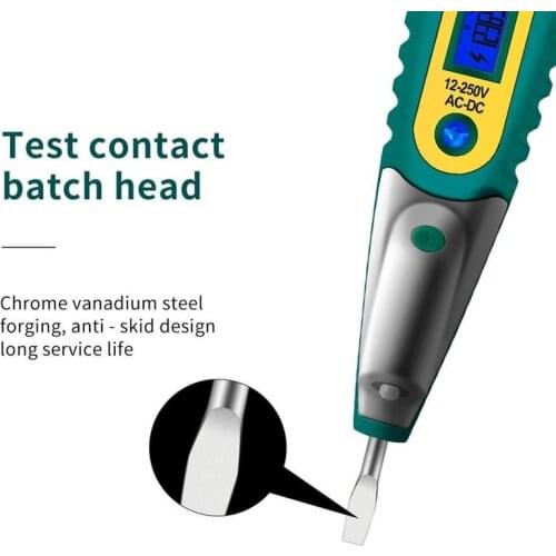 Test Pencil Multifunction AC/DC LCD Digital Display Voltage Test Pen LED Light Voltage Detector Tester Electric Screwdriver Pen