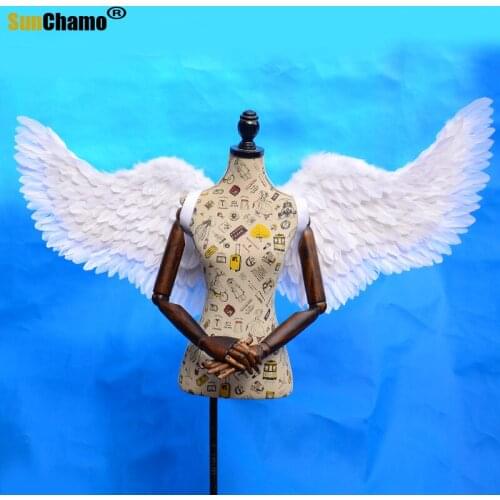 Creative Angel Feather Wing Net Red Photo Model Cos Feather Wings Decoration Crafts Murals Home Bar Coffee Shop Wall Decoration