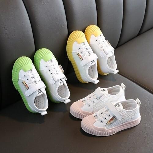 Skoex New Children Sneakers Boys Girls Fashion Mesh Breathable Sport Running Shoes Soft Sole Slip-on Kids Casual Flat Skate Shoe