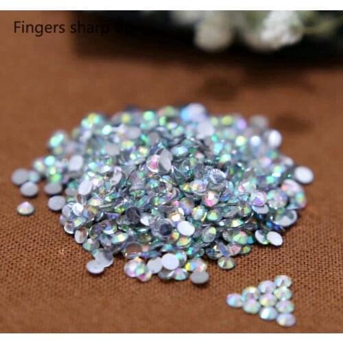 New fashion 1000 pcs SS6 Multi-Color 14 Facets Round Rhinestone Sparkling Nail Art Decoration ss6 DIY N22