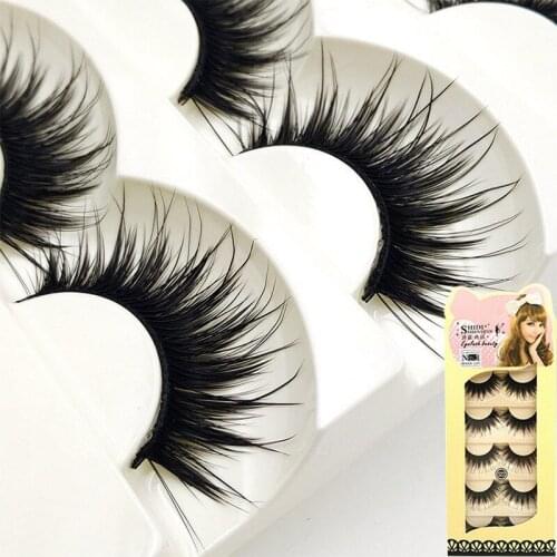 New 30 set fake eyelashes thick fake lashes long make up super false eyelashes makeup faux lashes free shipping S22