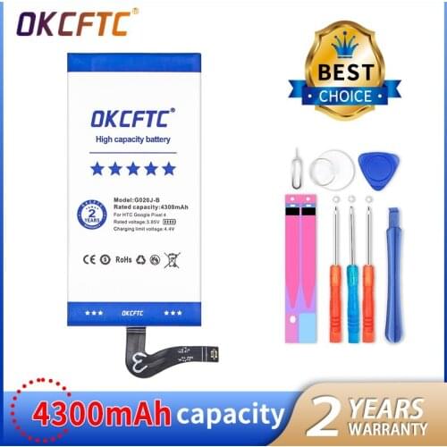 OKCFTC Original Replacement Battery G020J-B For Google Pixel 4 XL Pixel4 XL Authentic Rechargeable Battery 4300mAh