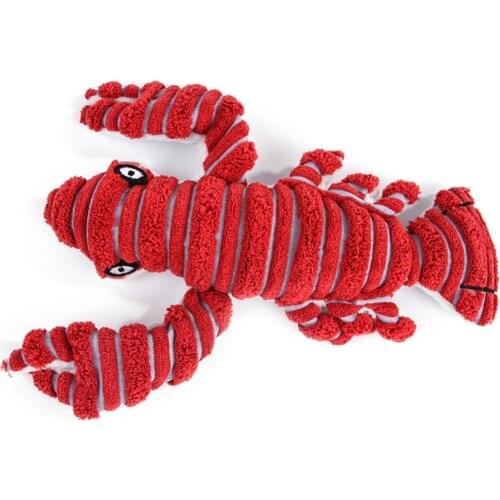 1 Plush Toy Dog Toy Bite-Resistant Clean Teeth Dog Chew Toy Pet Supplies Training Cartoon 18 Style Pig Rabbit Mouse Crab
