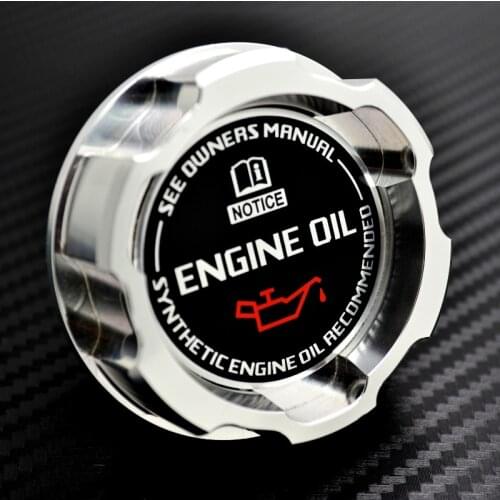 Silver Aluminum ENGINE Oil Cap For Honda Accord SI Element ACURA INTEGRA S2000 PRELUDE CRV PRELUDE Civic Fit