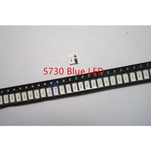 SMD 5730 5630 LED Chip Blue 0.2W 200pcs Ultra Bright 460-470nm 60mA 3V LED Light Emitting Diode Lamp 0.2 W Surface Mount Beads