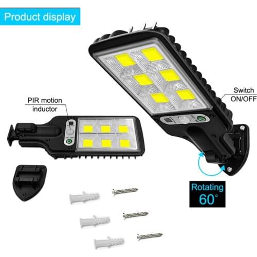 LED Solar Wall Lamp Outdoor Lighting Garden Waterproof 3 Modes Motion Sensor Wall Lights Luminaire For Garden Yard Patio Porch