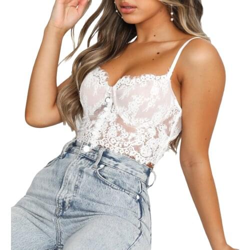 Women’s Underwear Sexy Lightweight and breathable Perspective Lace Bra Solid Color Backless Suspender Body Shaping