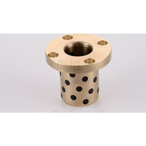 1pcs inner diameter 6mm Flange oil free bushing Graphite shoulder copper sleeve nut