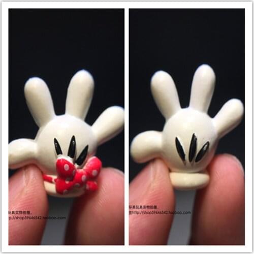 24piece 2cm mickey mouse hand minnie mouse hand figure collection toys Decorations DIY Materials toys