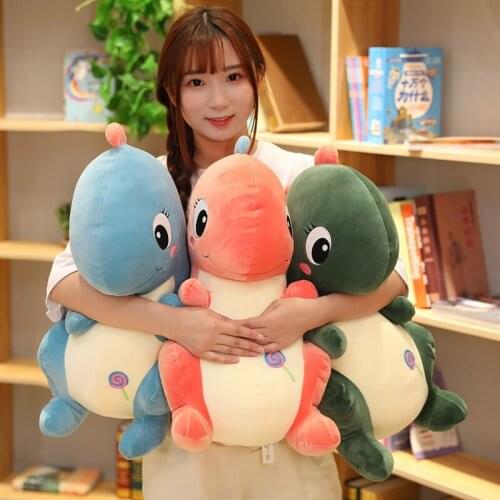 3 Colors Creative Simulation Dragon Plush Toy Soft Cartoon Dinosaur Stuffed Pillow Doll Baby Appease Children Gift AP