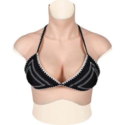 CYOMI Fake Boobs With Ribs S-L Size Silicone Breast Forms COTTON Filler For Crossdresser Drag Queen Cosplay Costumes