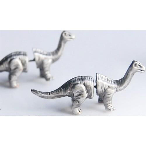 IVYYE Jurassic dinosaur 3D Fashion Anime Cartoon Earring Cute Animal Stud Earrings For Women Girls Kids Jewelry XMAS New Gift