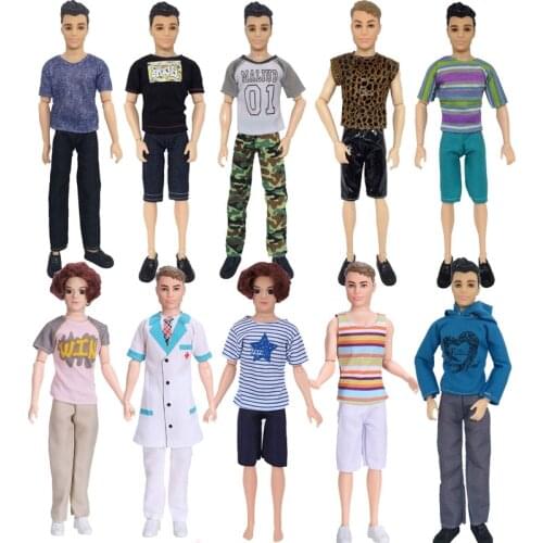 Ken The Boyfriend Barbie Dolls Clothes Daily Wear Casual Suit Pants Office Suit For 1/6 Ken Clothes Barbie Doll Accessories Toys