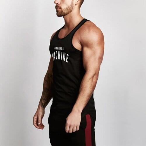 New Fashion Brand Fitness Bodybuilding Racerback Tank Tops Men Fitness Sleeveless Vest Mesh Singlets Muscle Shirt