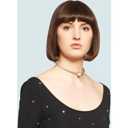 Fashion Crystal Pearl Necklace Temperament All-match Necklace