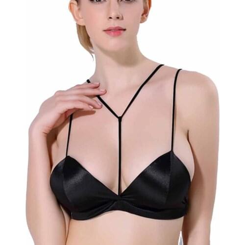 Natural mulberry silk fabric soft comfortable bra Women Push-up Brassiere Wire Free Lingerie Thin Cup Underwear Unpadded Bras