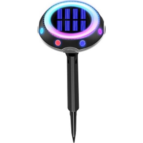 Ground Lamp Gutter Durable Solar Power Disk Lights Walkway Lights 12 LED