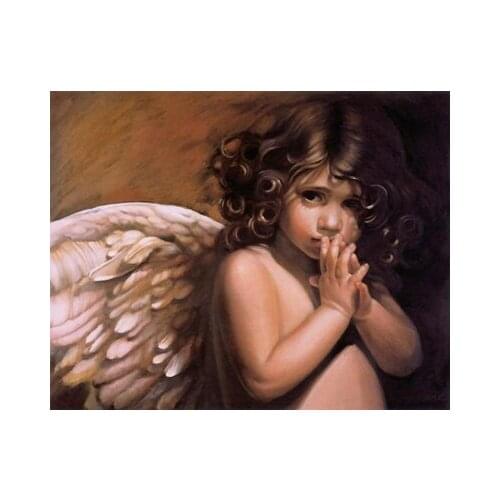 New Diamond mosaic diamond embroidery beads Angel girl wings oil diamonds cross stitch painting handwork kits wall decor