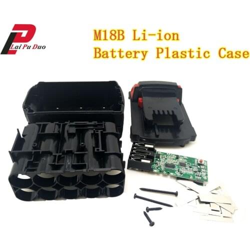 M18B Li-ion Battery Plastic Case Charging Protection Circuit Board For Milwaukee 18V M18 48-11-1815 3Ah 4Ah 5Ah PCB Board Shell
