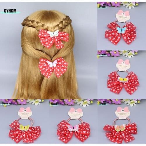 New Fashion scrunchie ribbon hair ties cute Elastic band made headwear hair rubber band womens hair accessoires A02-2