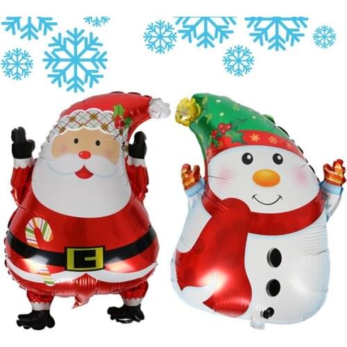 Christmas Balloon Snowman Shape Christmas Hotel Shopping Mall Helium Floating Party Decoration Aluminum Foil Balloon