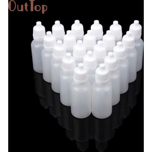Makeup Storage Cup 100PCS 20ml/30ml/50ml Empty Plastic Squeezable Dropper Bottles Eye Liquid Dropper Refillable Bottles dropship