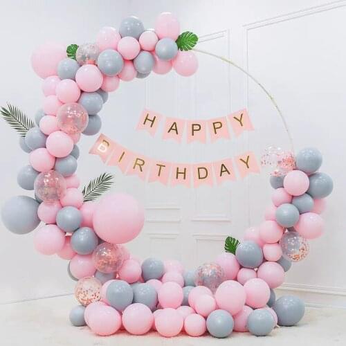 Wedding props large iron ring arch background single pole arch flower outside the door lawn wedding flower door shelf