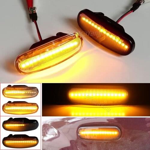 Led Dynamic Side Marker Turn Signal Repeater Light Sequential Blinker For Fiat Doblo Fiorino Grande Punto Idea Linea Multipla
