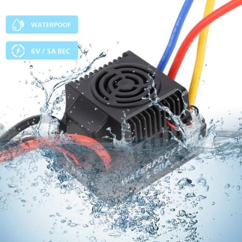 Waterproof Brushless ESC Electric Governor Short Line For 1/8 1/10 RC Car Good Workmanship Waterproof ESC